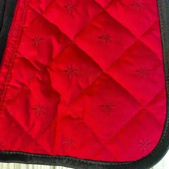 Eddie Bauer Kids Size S Red/black down filled embroirdered snowflate zippers ves - Picture 6 of 14